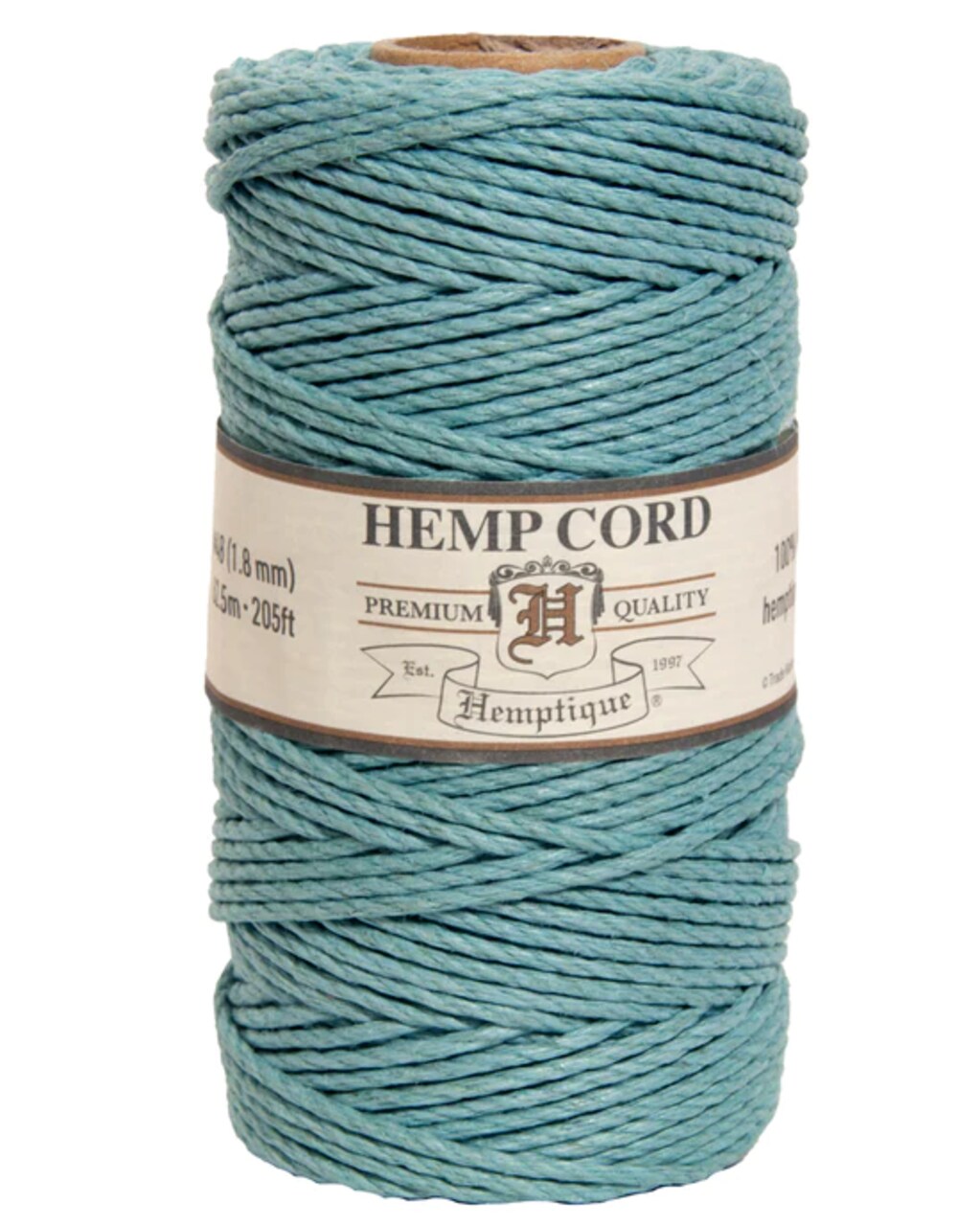 Hemptique 1.8mm #48 Hemp Cord Spools Jewelry Bracelet Making Crafting Scrapbooking Bookbinding Mixed Media Crocheting Macrame Gift Wrapping Outdoor Gardening